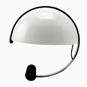 Italian White Globe-Shaped Table Lamp from Artimeta, 1970s