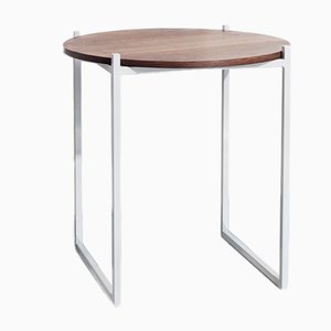 LULU Side Table in Recycled Walnut and Steel from Johanenlies