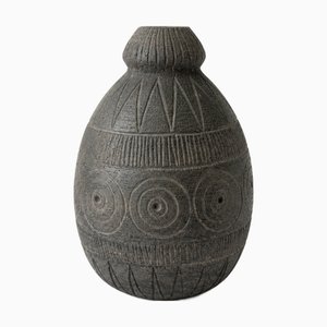 Mid-Century Modern Swedish Ceramic Brutalist Solifleur Vase by Elsi Bourelius for Jie Gantofta, 1970s