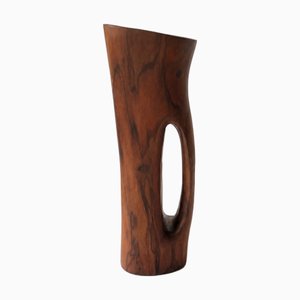 Vintage Monoxyle Hardwood Vase by Alexandre Noll, 1970s