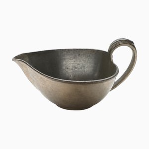 Art Deco Pewter Sauce Boat by Just Andersen, 1930s