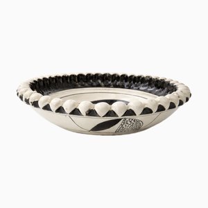 Caltagirone Ceramic Geometric Centerpiece with Pinecone Scales, 2000s