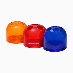 Translucent Dedalino Pen Holders by Emma Gismondi for Artemide, 1960s, Set of 3