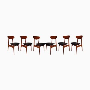 Mid-Century Rosewood & Skai Dining Chairs, Set of 6