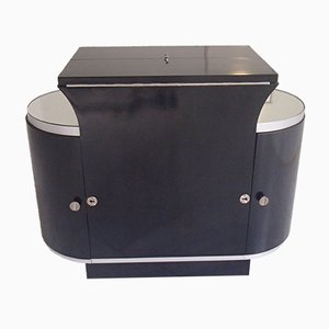 Art Deco Bar Cabinet in Black from D.I.M.