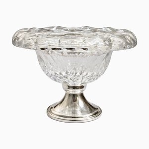 Mid-Century Modern Crystal and Silver Centrepiece by C.J. Stok, 1950