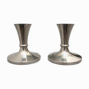 Model 2729 Pewter Candlesticks by Just Andersen, Denmark, 1940s, Set of 2