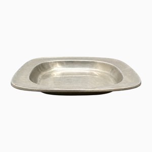 Vintage Danish Pewter Square Tray by Just Andersen, 1940