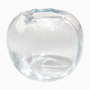 Vintage Crystal Stella Polaris Vase by Vicke Lindstrand for Orrefors, 1970s