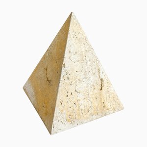 Fratelli Mannelli, attributed · Travertine Pyramid Paperweight