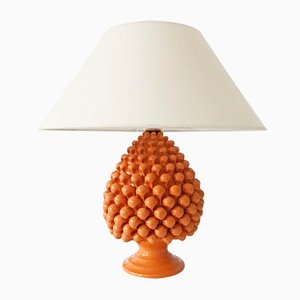 Vintage Pineapple Ceramic Table Lamp, 1970s