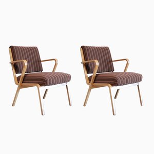 Bauhaus Easy Chairs by Selman Selmanagic for VEB Deutsche Werkstätten Hellerau, Set of 2