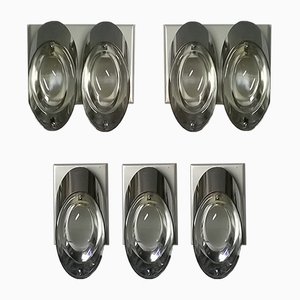 Wall Lights by Oscar Torlasco for Stilkronen, 1960s, Set of 5