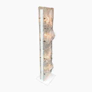Lámpara de pie italiana vintage de cristal de Murano de Esperia, años 70
