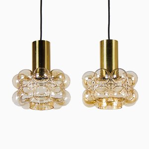 Bubble Glass Ceiling Lights by Helena Tynell and Heinrich Gantenbrink for Limburg, 1960s, Set of 2
