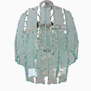 Italian Glass Chandelier, 1965