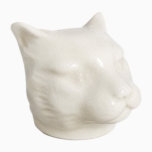 L&V Ceram · Panther Head Piggy Bank