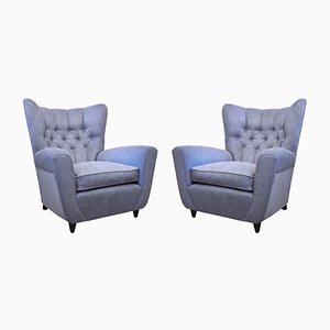 Vintage Wing Armchairs by Paolo Buffa, Set of 2