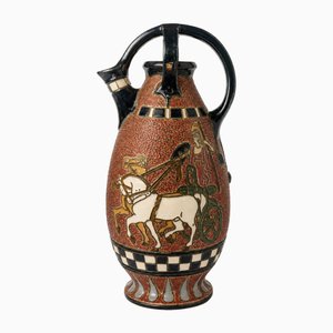 Czechoslovak Secessionist · Ceramic Ewer with Chariot