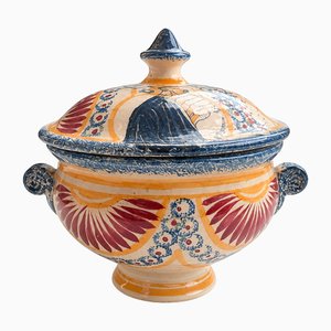 Jacques Le Tanneur for Dax · Polychrome Covered Bowl