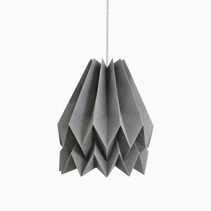 Lampe Origami Grise des Alpes par Orikomi