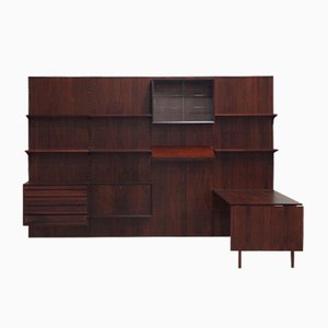 Rosewood Modular Wall Unit by Poul Cadovius for Cado, 1950s