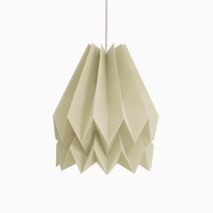 Light Taupe Origami Lamp by Orikomi