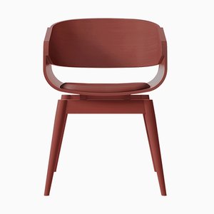 Sedia 4th Armchair rossa con seduta morbida di Almost