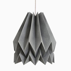 Lampe Origami PLUS Uni Gris Alpin par Orikomi