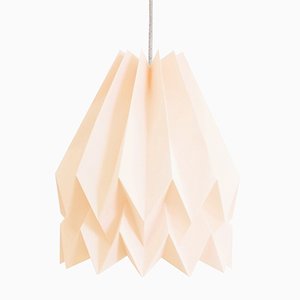 Lampe Origami PLUS Uni Rose Pastel par Orikomi
