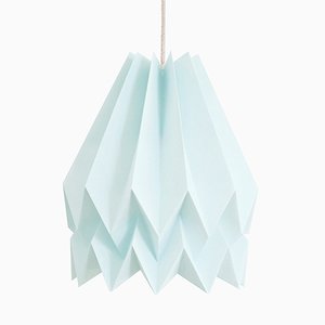 PLUS Plain mintblaue Origami Lampe von Orikomi