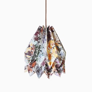 Sonnenblumengelbe Origami Lampe von Orikomi