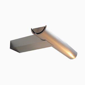 Lámpara de pared de aluminio satinado de Cesar Putzeys para Verre Lumière, años 70