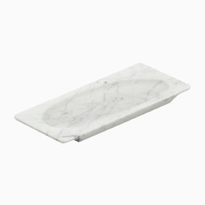 Plat Veneri en Marbre Blanc Carrara par Emmanuel Gallina pour Pietre di Monitillo