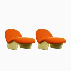 Orange Sadima Sessel von Luigi Colani für Basf, 1970er, 2er Set