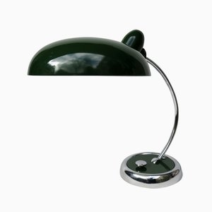 Lampe de Bureau Vert Foncé et Chrome de Escolux, 1930s