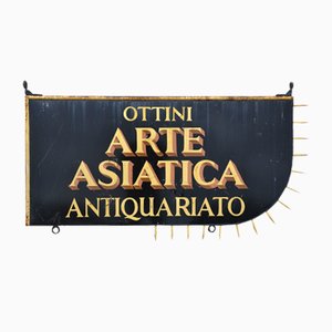 Italienische Vintage Antike Shop Sign, 1950er