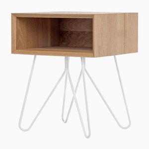 Nove Side Table in White by Mendes Macedo for Galula