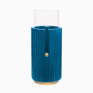 Grand Vase Pin Up I Bleu par Cristina Celestino pour Paola C.