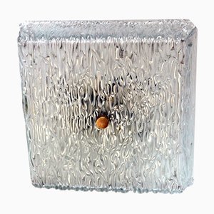 Glas Deckenlampe von Kalmar, 1960er