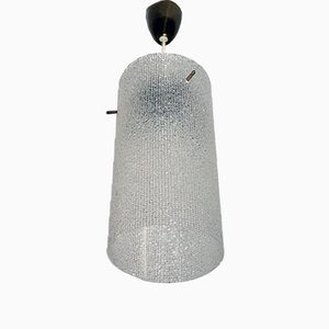 Lámpara de techo vintage de vidrio acrílico de Nikoll, años 50