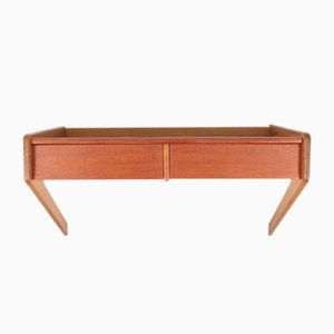 Danish Wall Console in Teak & Oak from Ørum, 1950s