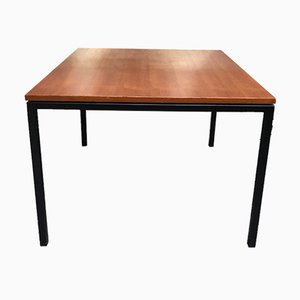 Square Teak Table with Metal Legs by Paolo Tiche for Arform, 1950s