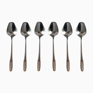 2070 Tea or Coffee Spoons by Helmut Alder for Amboss, 1959, Set of 6