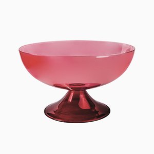 Grande Tasse Cuppone en Verre Soufflé Rouge par Aldo Cibic pour Paola C.