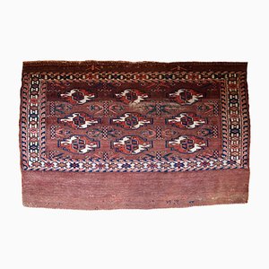 Antique Turkmenistani Handmade Yomud Rug, 1880s