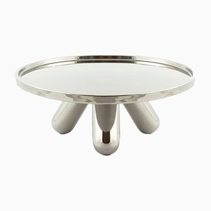 Alzata Gambone grande in ceramica platino di Aldo Cibic per Paola C.