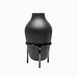 Jarrón Titus I grande de cerámica en antracita de Jaime Hayon para Paola C.