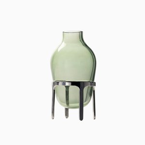 Medium Titus II Green Glass Vase by Jaime Hayon for Paola C.