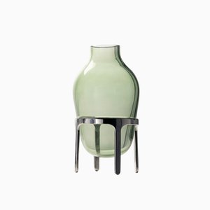 Vase Titus II Moyen en Verre Vert par Jaime Hayon pour Paola C.